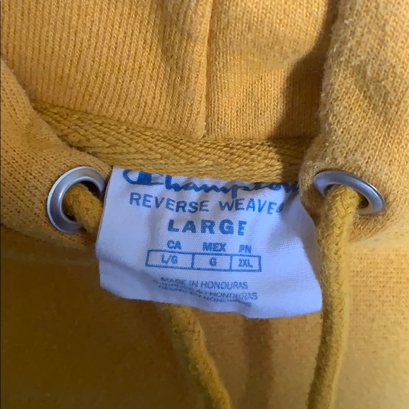 Yellow Champion Hoodie - Picture 3 of 3